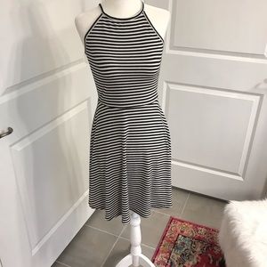 Black and white tank dress